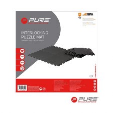 Pure2improve PE Puzzle Mat (Black) 8 Pack